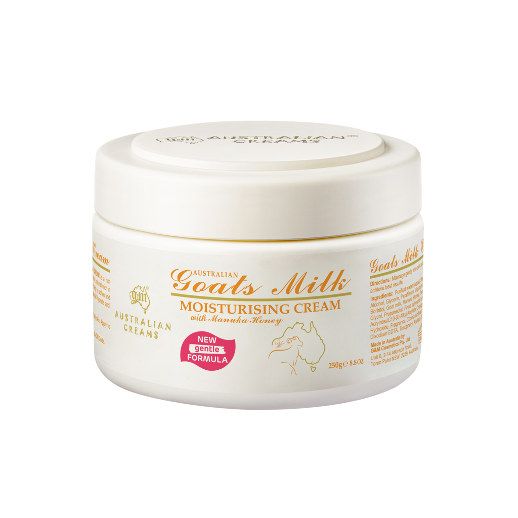 G&M Australian Creams Goats Milk with Manuka Honey Nourishing Cream 250g