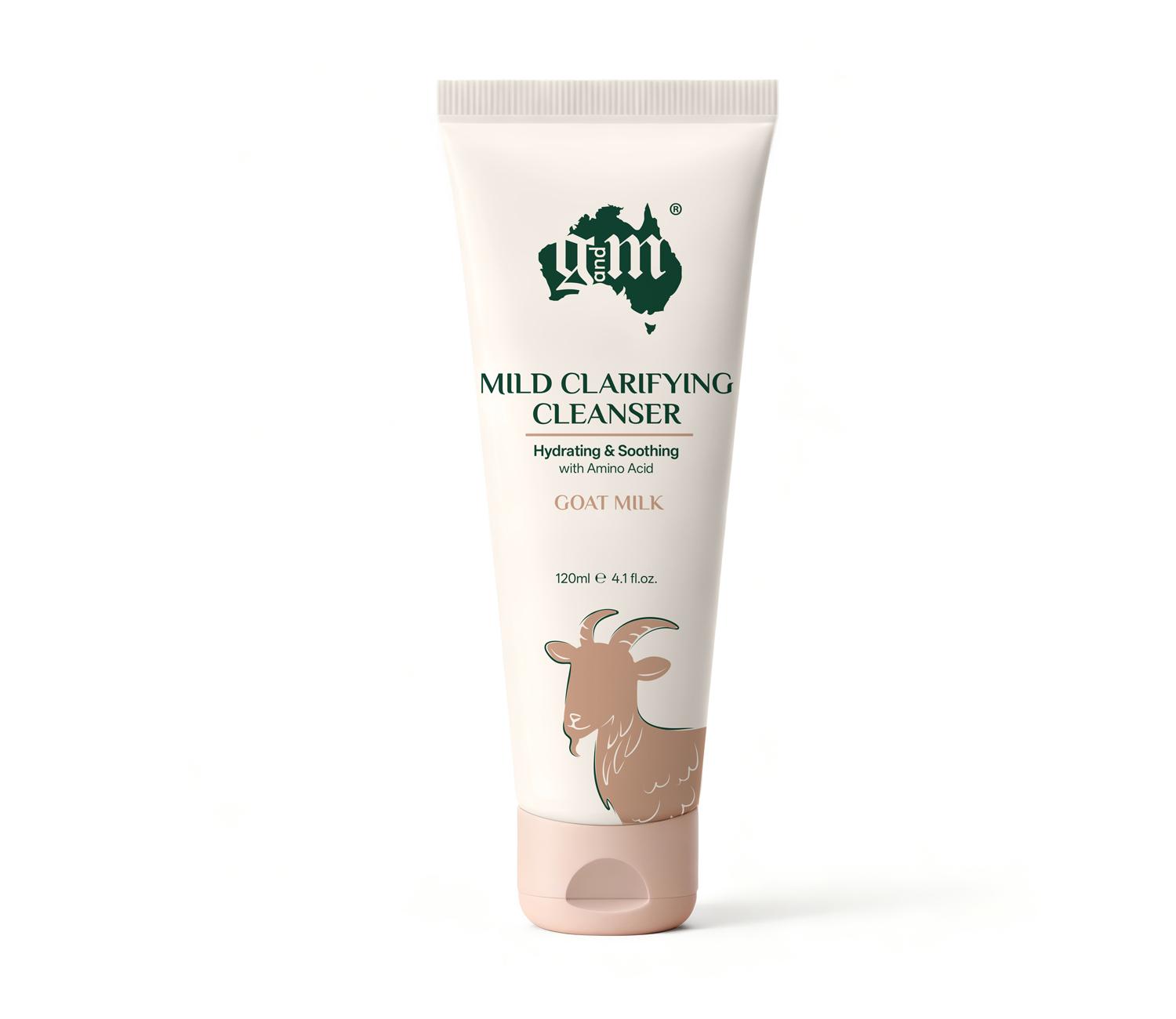 G&M Goats Milk Mild Clarifying Cleanser With Amino Acids 120ml